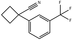 1-(3-(TrifluoroMethyl)phenyl)cyclobutanecarbonitrile Structural