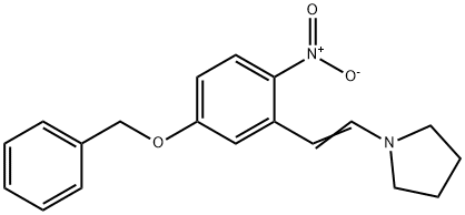 Pyrrolidine, 1-[2-[2-nitro-5-(phenylMethoxy)phenyl]ethenyl]- Structural