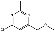 4-Chloro-6-(MethoxyMethyl)-2-MethylpyriMidine Structural