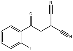 2-[2-(2-Fluorophenyl)-2-oxoethyl]propanedinitrile Structural