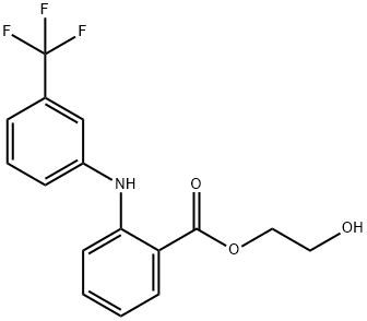 N-(alpha,alpha,alpha-Trifluoro-m-tolyl)anthranilic acid 2-hydroxyethyl ester Structural