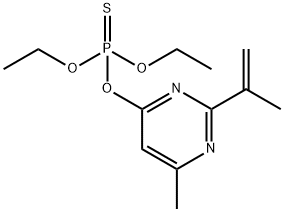 O,O-diethyl O-[6-Methyl-2-(prop-1-en-2-yl)pyriMidin-4-yl] phosphorothioate Structural