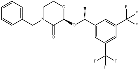 (S)-2-((R)-1-(3,5-bis(trifluoroMethyl)phenyl)ethoxy)-4-benzylMorpholin-3-one Structural