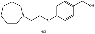 BenzeneMethanol, 4-[2-(hexahydro-1H-azepin-1-yl)ethoxy]- (hydrochloride) Structural