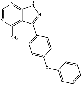 3-(4-Phenoxyphenyl)-1h-pyrazolo[3,4-d]pyrimidin-4-amine Structural Picture