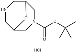 3-Boc-9-oxa-3,7-diazabicyclo[3.3.1]nonane hydrochloride Structural