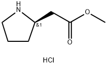 (R)-Methyl 2-(pyrrolidin-2-yl)acetate hydrochloride Structural