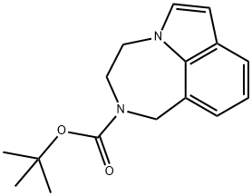 S-6-(tert-butoxycarbonyl)-5,6-dihydro-6H-[1,4]diazepino[6,7,1-hi]indole Structural