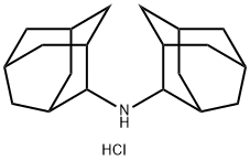 N-Tricyclo[3.3.1.1(3,7)]dec-2-yl-tricyclo[3.3.1.1(3,7)]decan-2-amine hydrochloride Structural