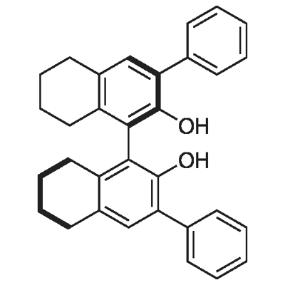 R-5,5',6,6',7,7',8,8'-octahydro-3,3'-diphenyl-[1,1'-Binaphthalene]-2,2'-diol Structural