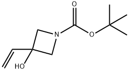 tert-butyl 3-hydroxy-3-vinylazetidine-1-carboxylate Structural