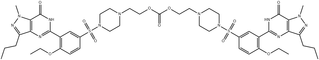 Lodenafil carbonate Structural