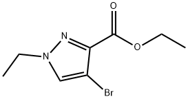 ethyl 4-broMo-1-ethyl-1H-pyrazole-3-carboxylate Structural