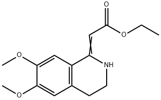 Ethyl 2-(6,7-diMethoxy-3,4-dihydroisoquinolin-1(2H)-ylidene)acetate Structural