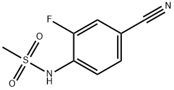 N-(4-Cyano-2-fluorophenyl)MethanesulfonaMide Structural