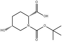 1,2-Piperidinedicarboxylic acid, 5-hydroxy-, 1-(1,1-diMethylethyl) ester, (2R,5R)-