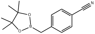 4-((4,4,5,5-tetraMethyl-1,3,2-dioxaborolan-2-yl)Methyl)benzonitrile Structural