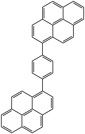 p-Bpye , 1,4-di(pyren-1-yl)benzene Structural