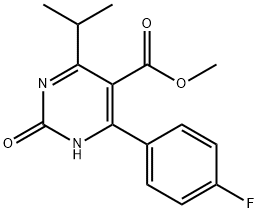 5-PyriMidinecarboxylic acid, 4-(4-fluorophenyl)-1,2-dihydro-6-(1-Methylethyl)-2-oxo-, Methyl ester Structural