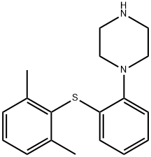 1-[2-[(2,6-diMethylphenyl)thio]phenyl]- Piperazine Structural