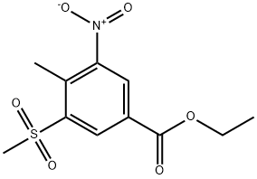 Ethyl 4-Methyl-3-(Methylsulfonyl)-5-nitrobenzoate Structural
