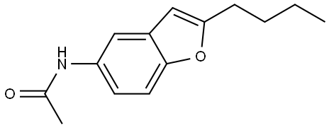 N-(2-butylbenzofuran-5-yl)acetaMide Structural