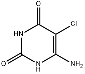 Uracil, 6-aMino-5-chloro- (7CI) Structural