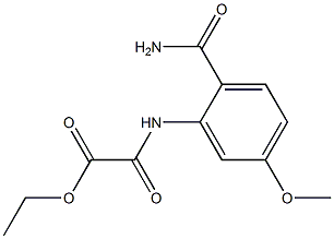 ethyl 2-(2-carbaMoyl-5-MethoxyphenylaMino)-2-oxoacetate Structural