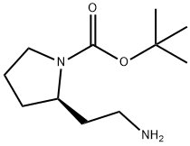 (R)-2-(AMINOETHYL)-1-N-BOC-PYRROLIDINE
 Structural