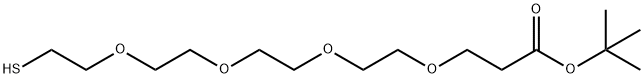 HS-PEG4-tBu Structural