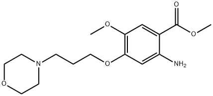Benzoic acid, 2-aMino-5-Methoxy-4-[3-(4-Morpholinyl)propoxy]-, Methyl ester Structural
