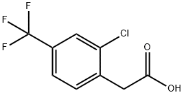 2-CHLORO-4-(TRIFLUOROMETHYL)PHENYLACETIC ACID Structural