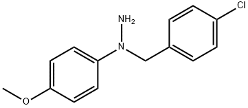 Hydrazine, 1-[(4-chlorophenyl)Methyl]-1-(4-Methoxyphenyl)- Structural