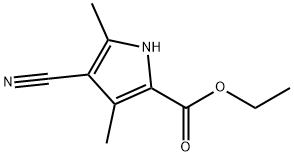 Ethyl 4-cyano-3,5-diMethyl-1H-pyrrole-2-carboxylate Structural