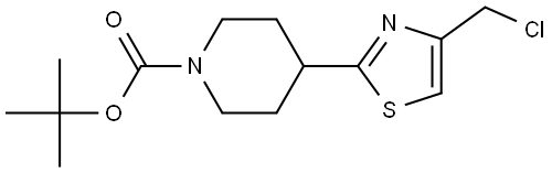 tert-Butyl 4-[4-(chloroMethyl)thiazol-2-yl]piperidine-1-carboxylate Structural
