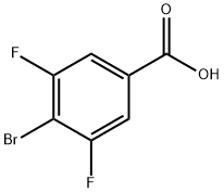 4-BroMo-3,5-difluorobenzoic acid Structural