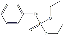 O,O-diethyl Te-phenyl phosphorotelluroate Structural