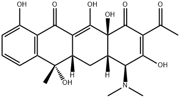 2-acetyl-2-decarboxamidooxytetracycline Structural