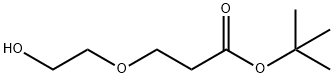 tert-Butyl 3-(2-hydroxyethoxy)propanoate Structural