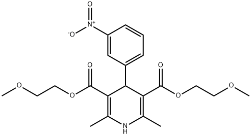 NIMODIPINE   RELATED  COMPOUND  B  (50 MG) (BIS(2-METHOXYETHYL) 2,6-DIMETHYL-4-(3-NITROPHE-NYL)-1,4-DIHYDROPYRIDINE-3,5-DICARBOXYLATE) (AS) Structural