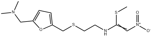 N,N-DiMethyl-5-[[[2-[[1-(Methylthio)-2-nitroethenyl]aMino]ethyl]thio]Methyl]-2-furanMethanaMine Structural