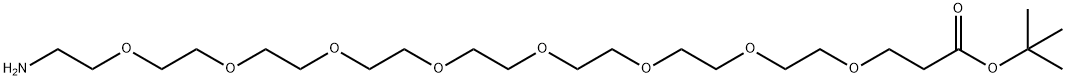 H2N-PEG8-tBu Structural