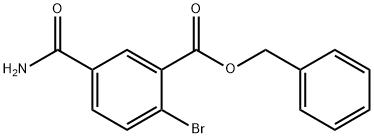 Benzoic acid, 5-(aMinocarbonyl)-2-broMo-, phenylMethyl ester Structural