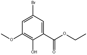Ethyl 5-broMo-2-hydroxy-3-Methoxybenzoate Structural