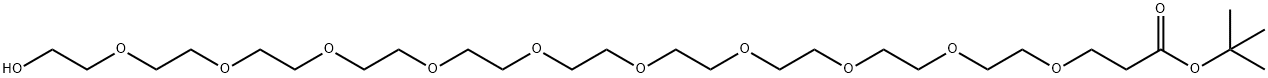 HO-PEG10-tBu Structural