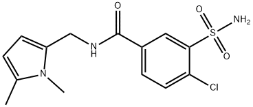BenzaMide, 3-(aMinosulfonyl)-4-chloro-N-[(1,5-diMethyl-1H-pyrrol-2-yl)Methyl]- Structural
