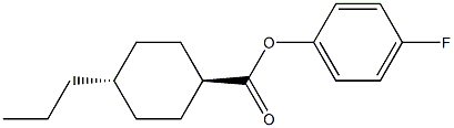 trans-4-Propylcyclohexanecarboxylic acid 4-fluorophenyl ester Structural