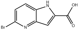 5-BROMO-1H-PYRROLO[3,2-B]PYRIDINE-2-CARBOXYLIC ACID Structural