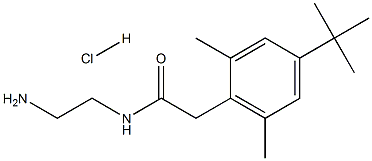 N-(2-Aminoethyl)-4-(1,1-dimethylethyl)-2,6-dimethylbenzeneacetamide monohydrochloride Structural