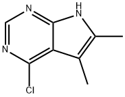 4-Chloro-5,6-diMethyl-7H-pyrrolo[2,3-d]pyriMidine Structural